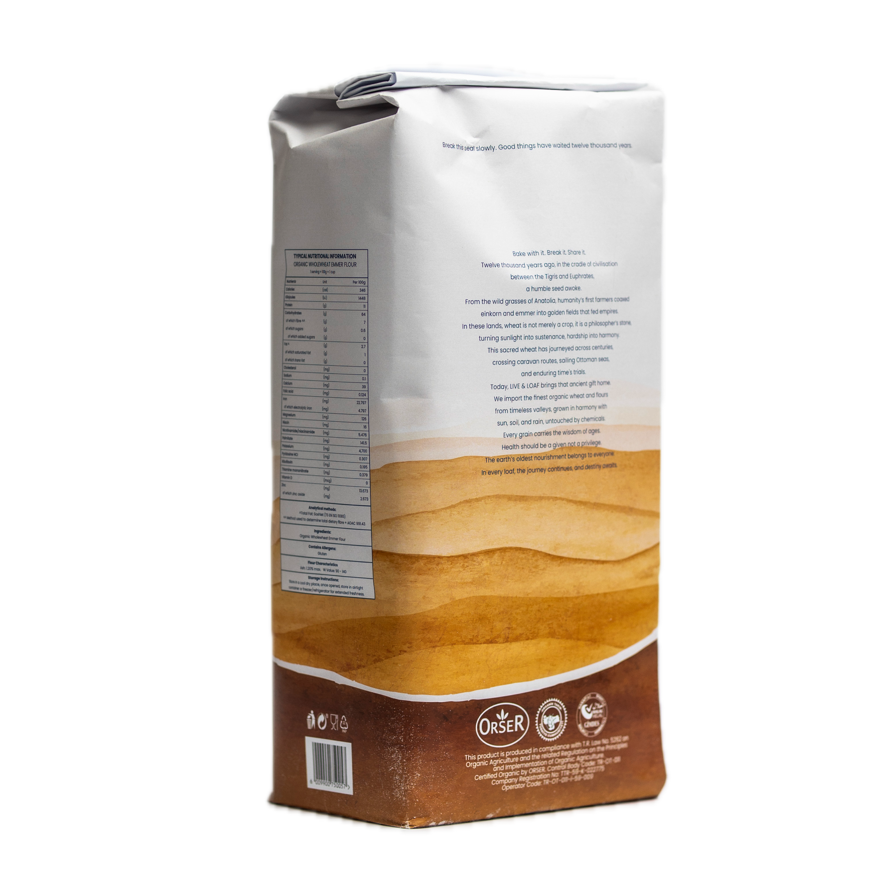 Certified Organic Emmer Flour