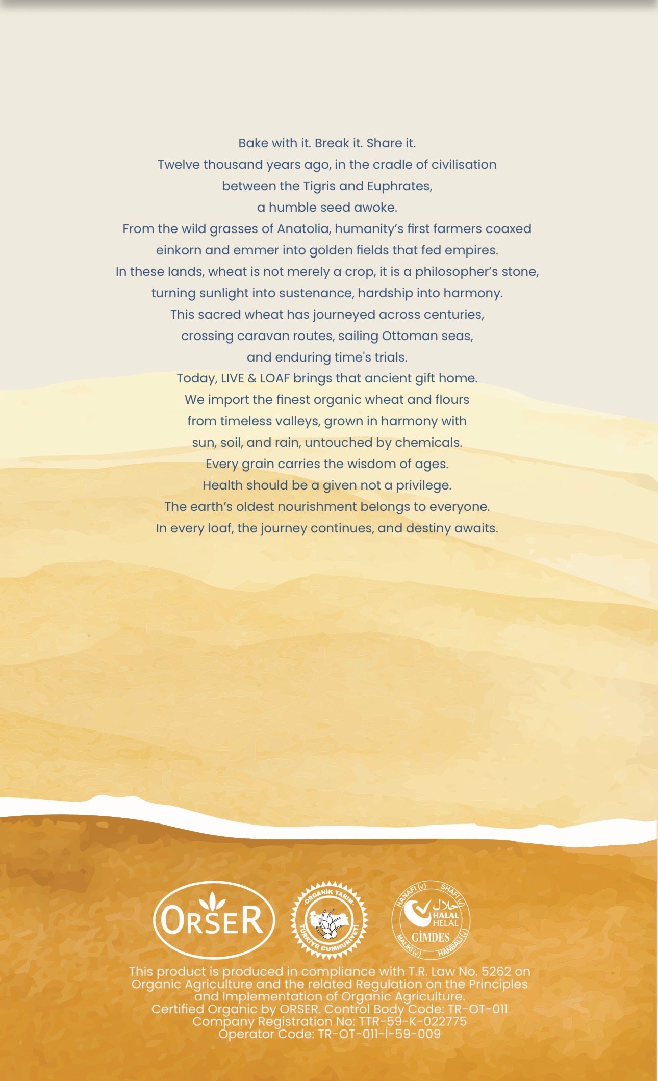 Certified Organic Wholewheat Flour