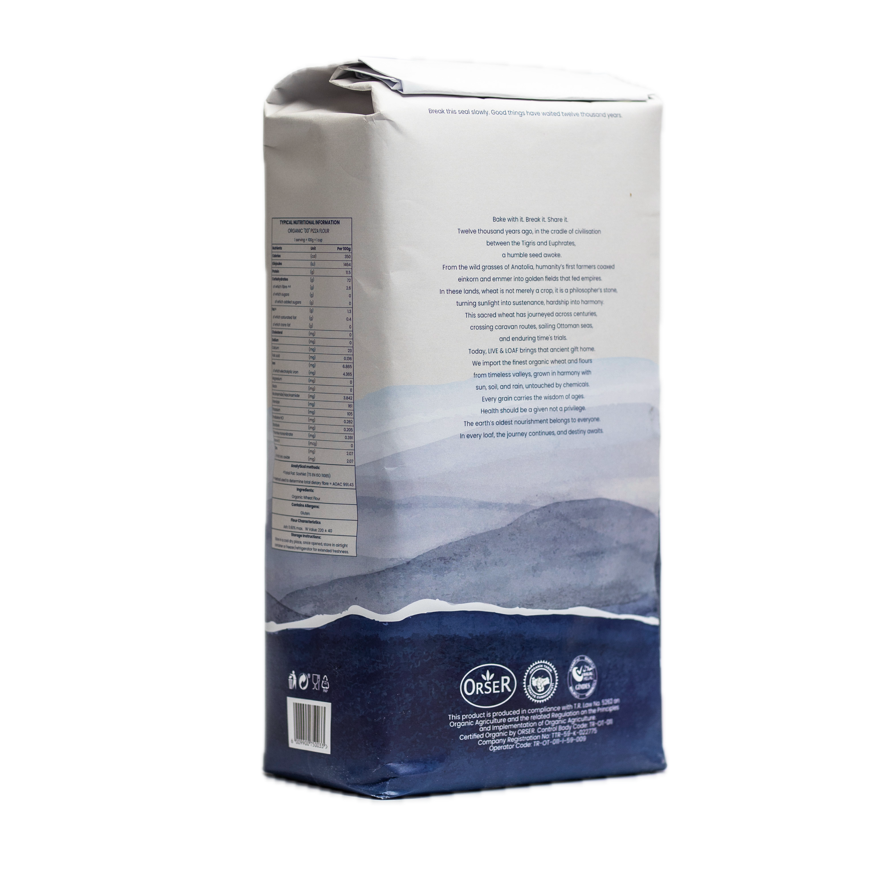 Certified Organic “00” Pizza Flour