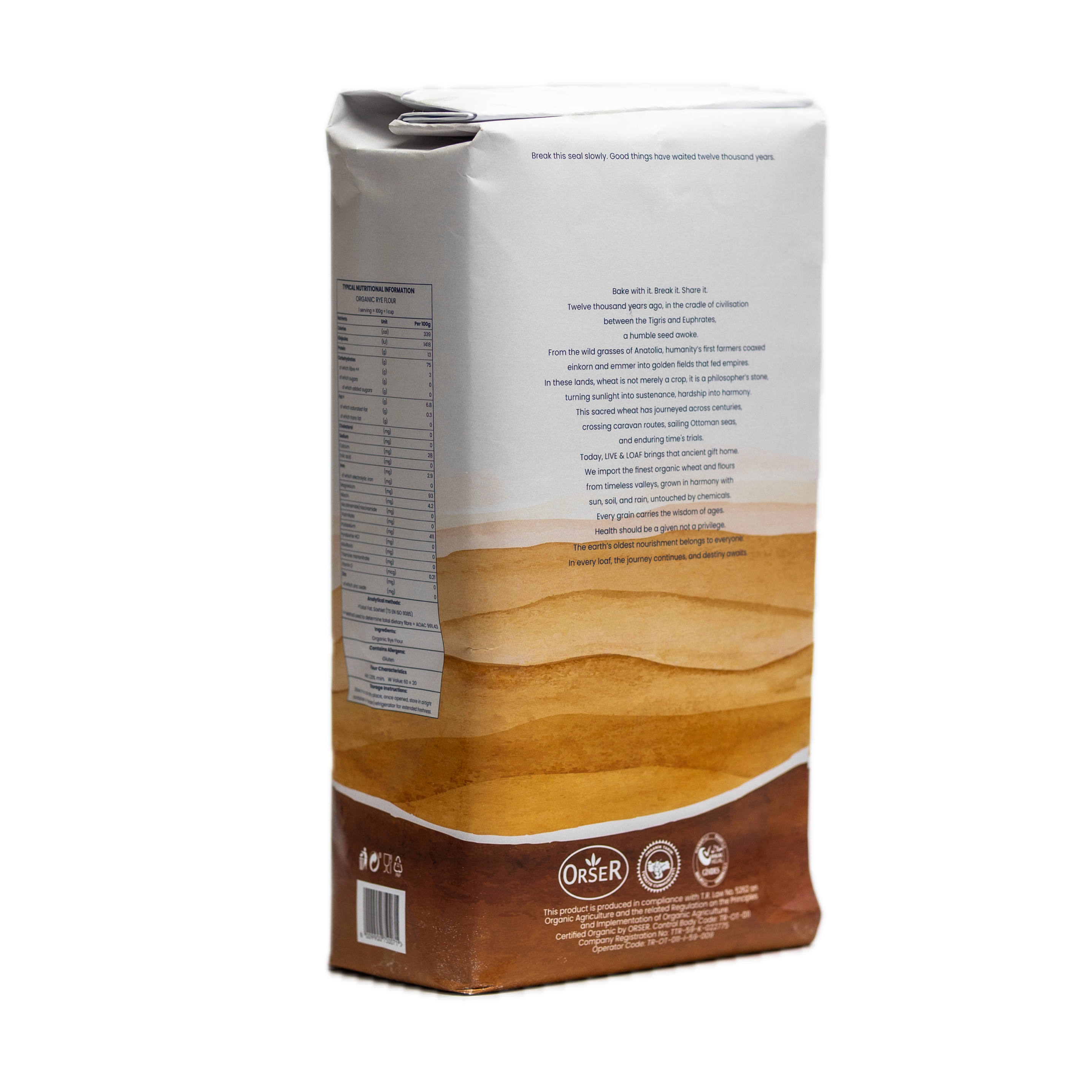 Certified Organic Rye Flour